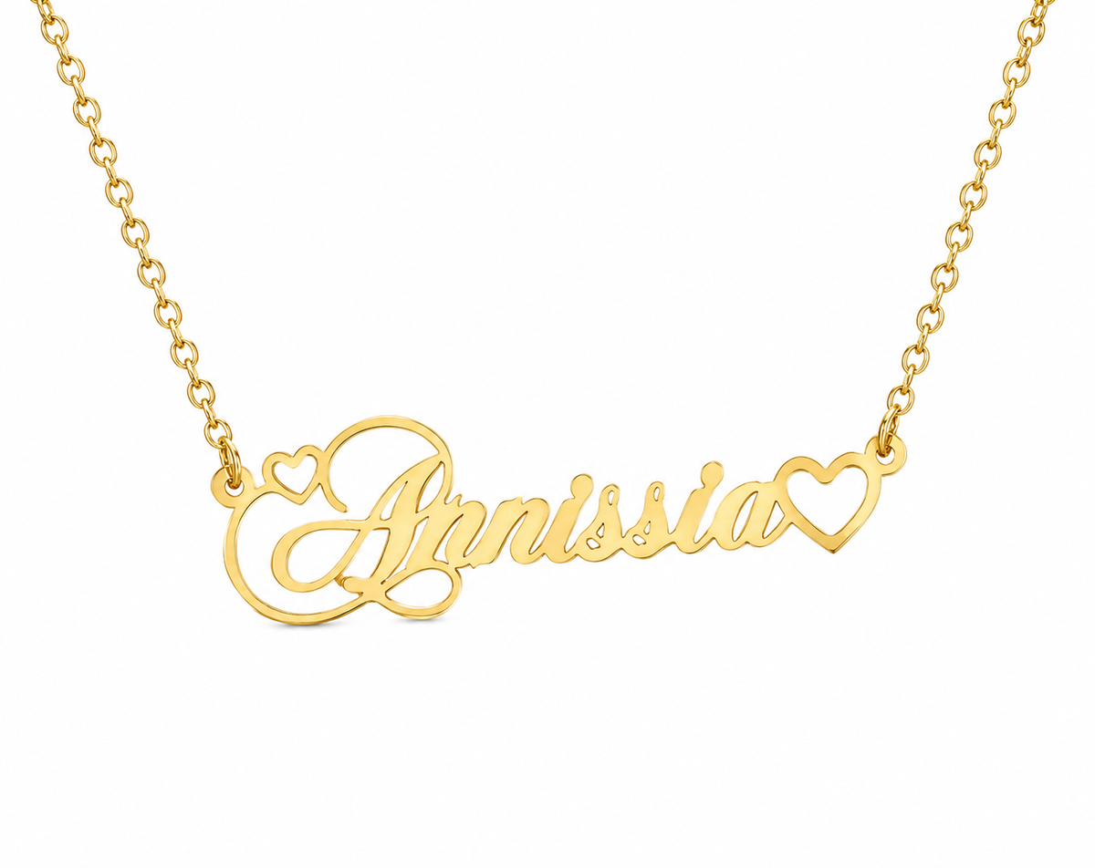 Annissia Heart Name Necklace
