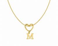 Heart Initial Necklace
