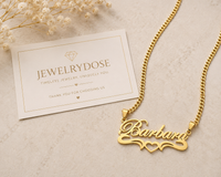 Barbara Double-Name Heart Necklace