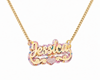 Jessica Double-Plated Name Necklace