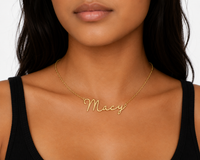 Macy Dainty Script Necklace