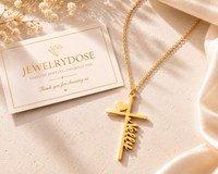 Nelly Cross Name Necklace